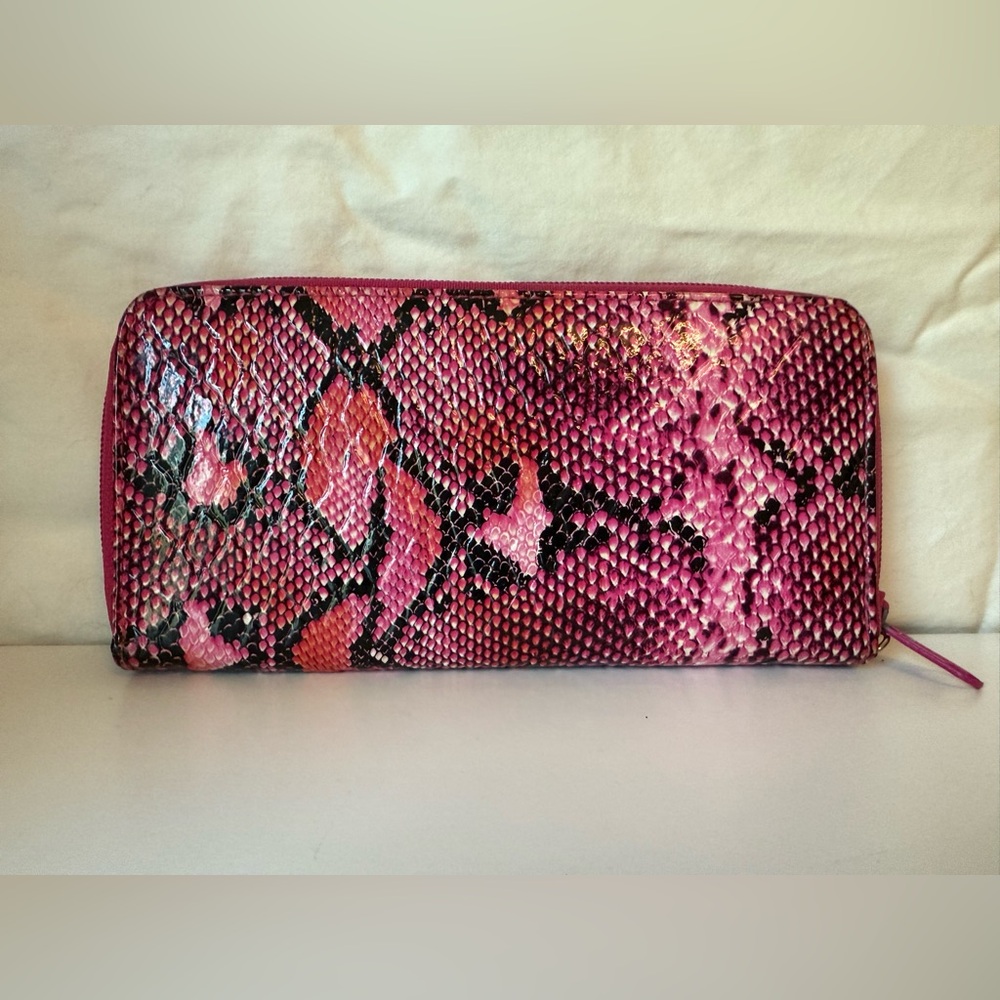 Pink Python Wallet / Wristlet - Picture 2 of 5